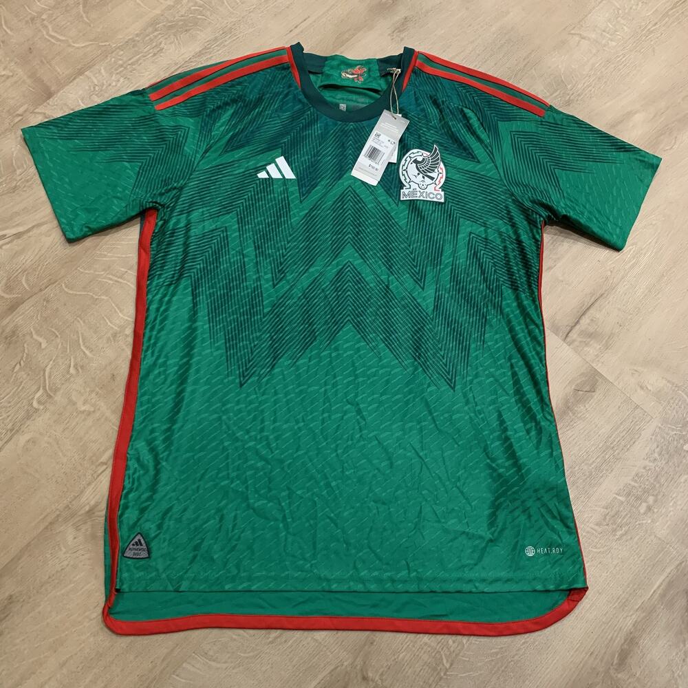 NWT Adidas Mexico National Team 2022/23 Home Soccer Jersey Men's Large L Green